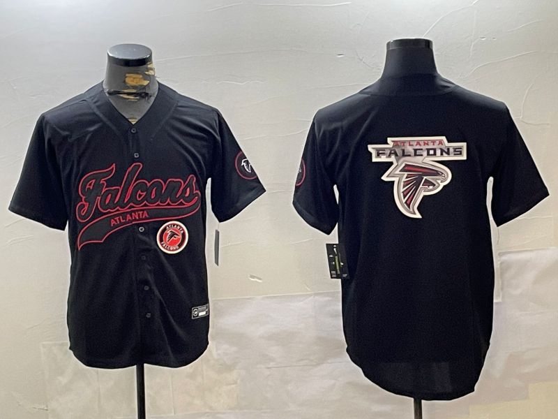 Men Atlanta Falcons Blank Black Joint Name 2024 Nike Limited NFL Jersey style 4